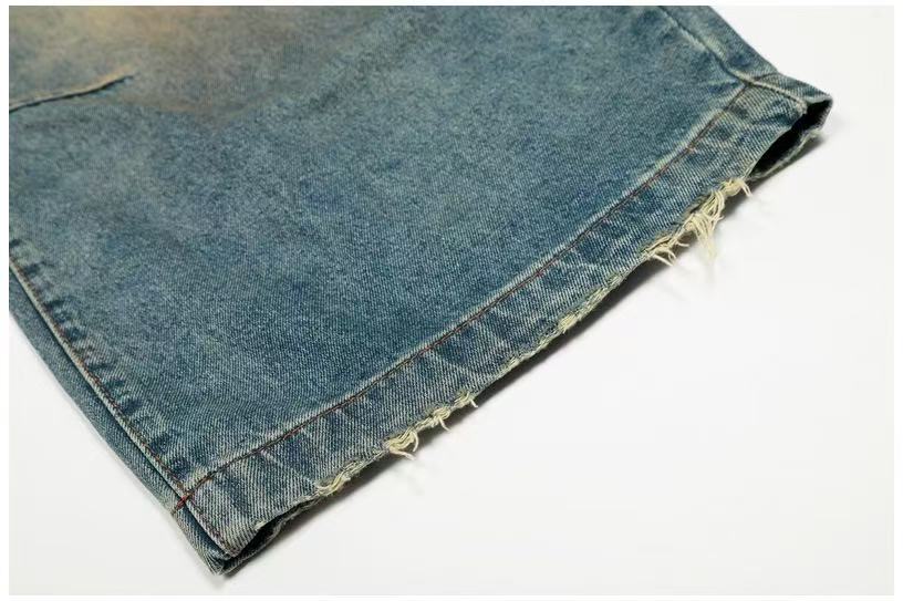 Vintage Splash-Paint Baggy Jeans - OMYGOODS