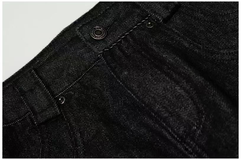 Black Seam Curved Baggy Jeans - OMYGOODS