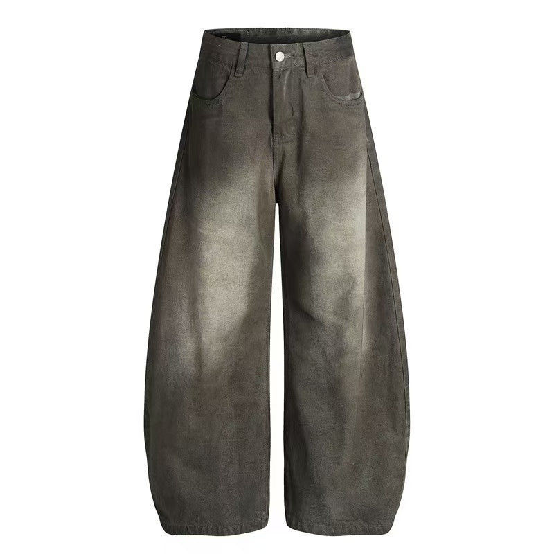 Mud-Wash Gradient Baggy Jeans - OMYGOODS