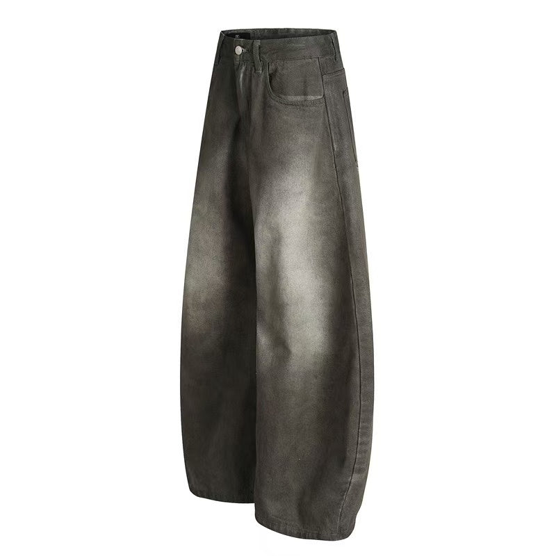 Mud-Wash Gradient Baggy Jeans - OMYGOODS