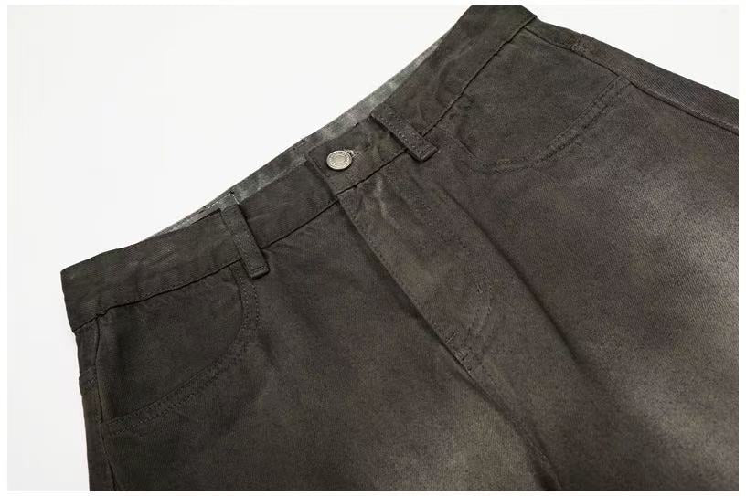 Mud-Wash Gradient Baggy Jeans - OMYGOODS
