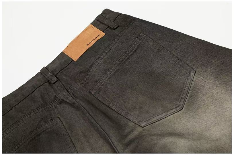 Mud-Wash Gradient Baggy Jeans - OMYGOODS