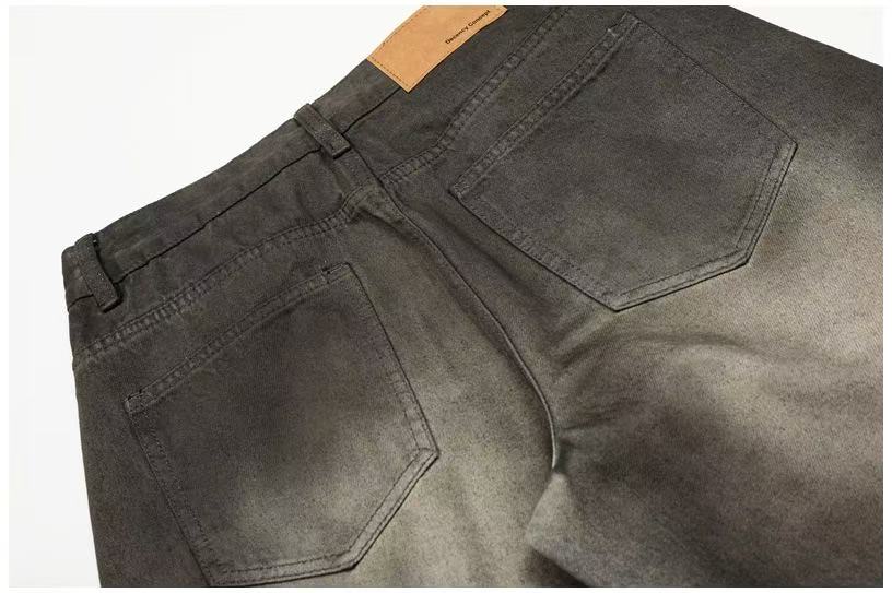 Mud-Wash Gradient Baggy Jeans - OMYGOODS