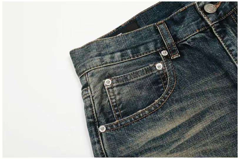 Vintage Whisker Faded Wash Wide-Leg Jeans - OMYGOODS