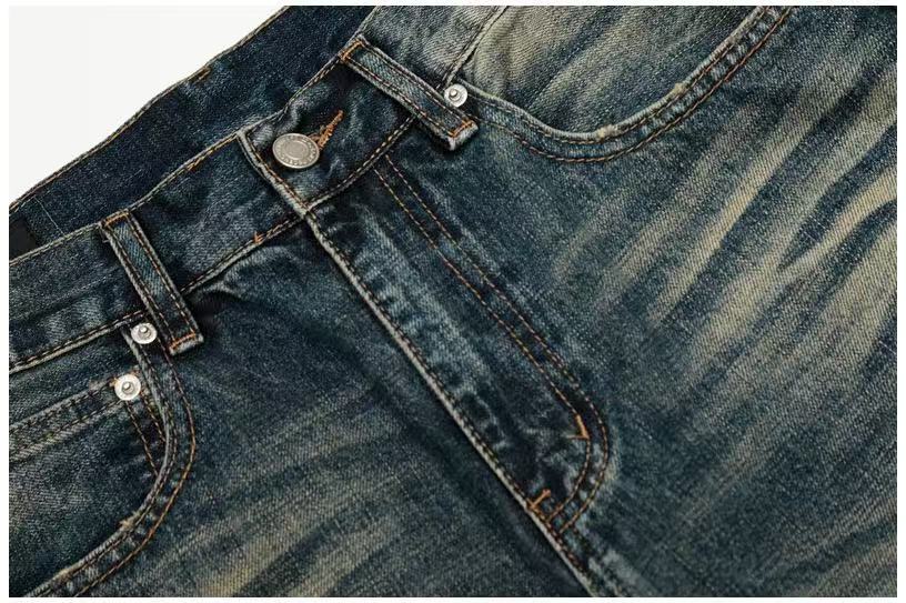 Vintage Whisker Faded Wash Wide-Leg Jeans - OMYGOODS