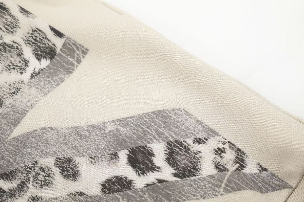 Cross Leopard Print Zip-Up Track Jacket - OMYGOODS