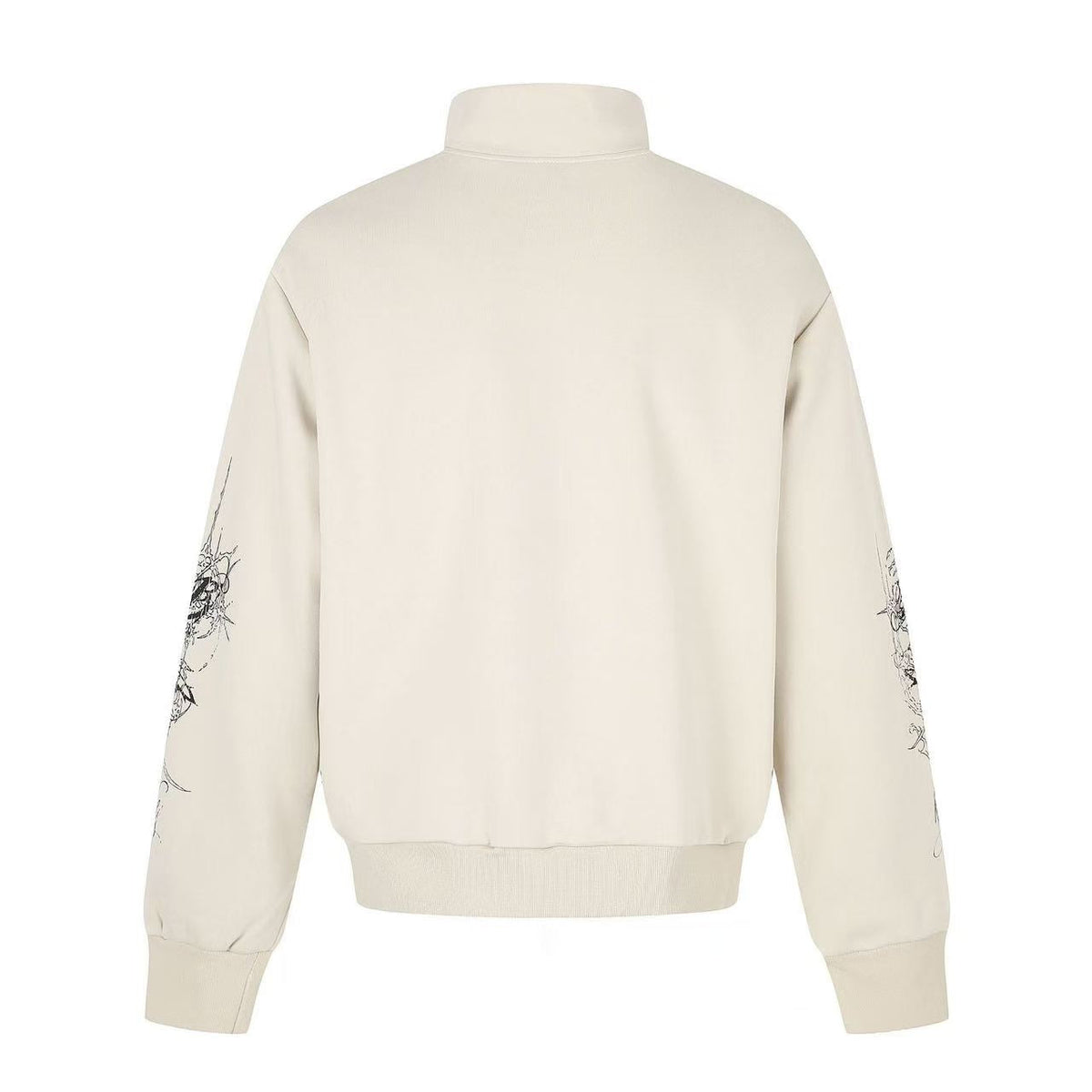 Cross Leopard Print Zip-Up Track Jacket - OMYGOODS