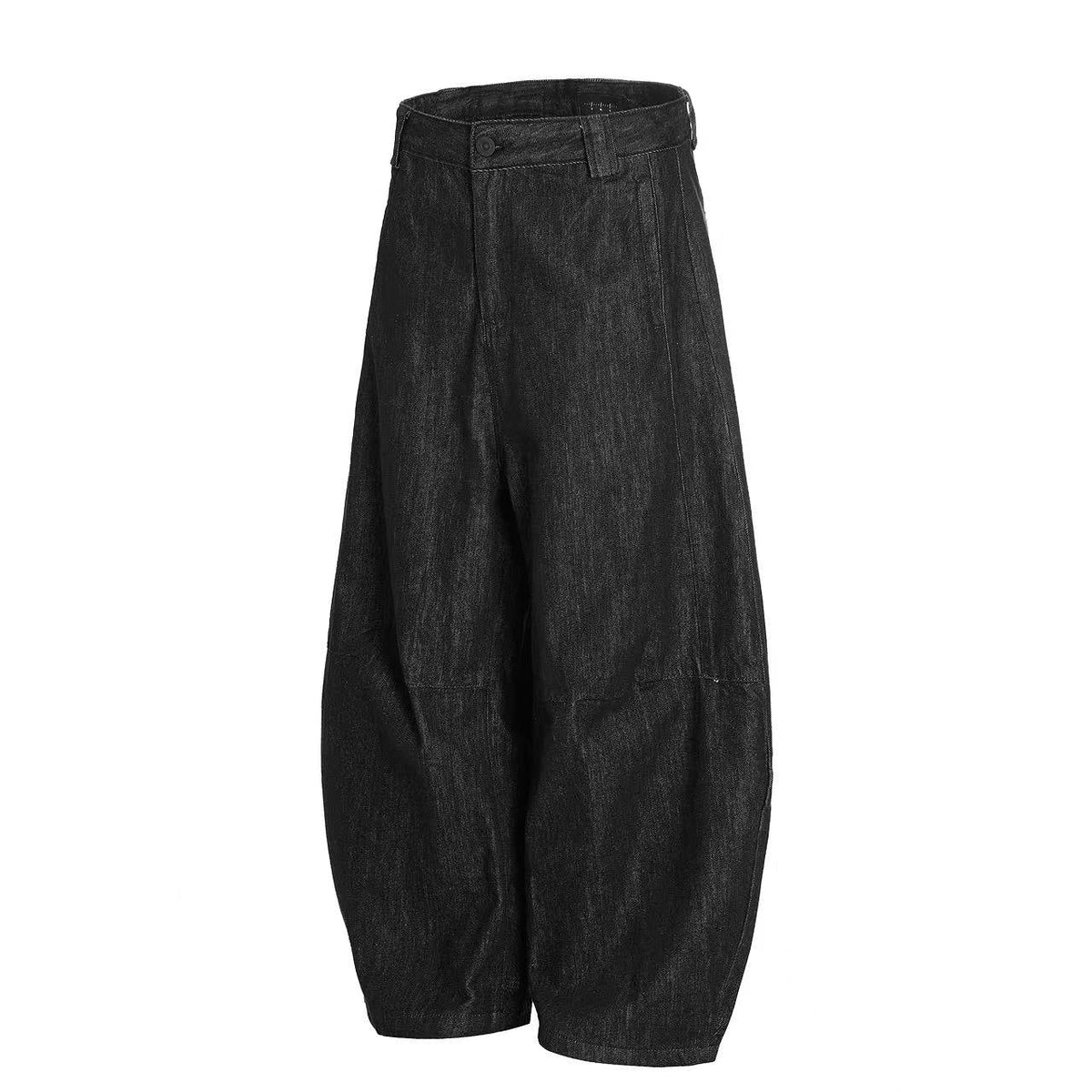 Dark Raw Denim Baggy Wide-Leg Jeans - OMYGOODS