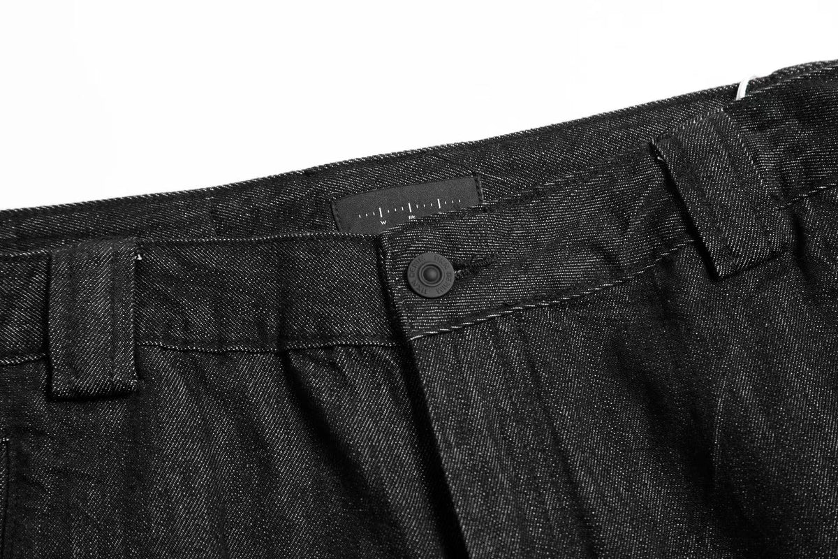 Dark Raw Denim Baggy Wide-Leg Jeans - OMYGOODS