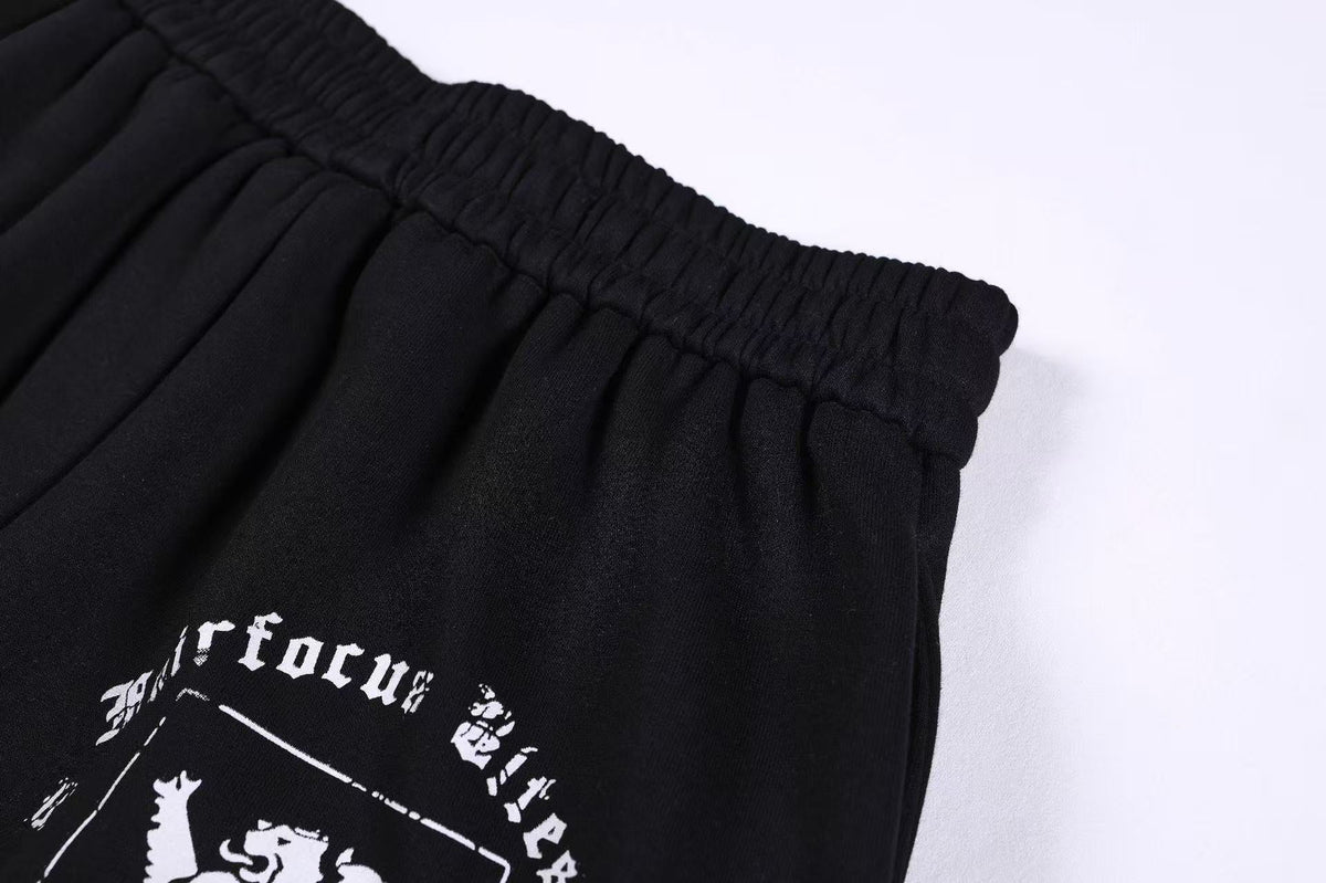 Graffiti Print Oversized Baggy Drawstring Wide-Leg Sweatpants - OMYGOODS