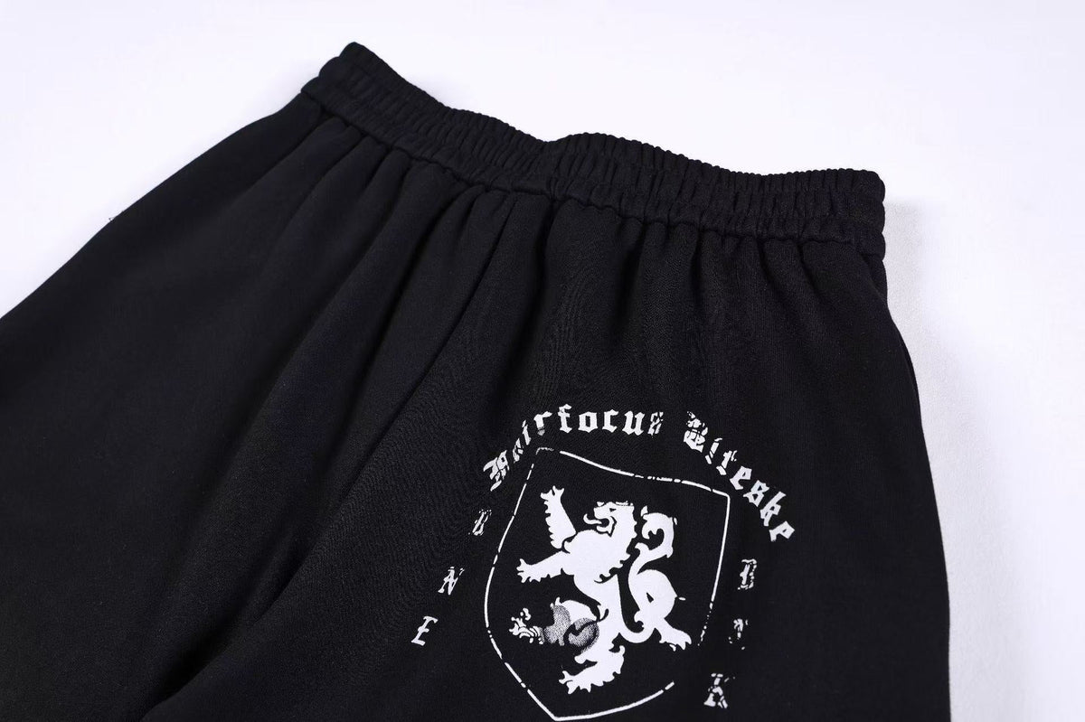 Graffiti Print Oversized Baggy Drawstring Wide-Leg Sweatpants - OMYGOODS