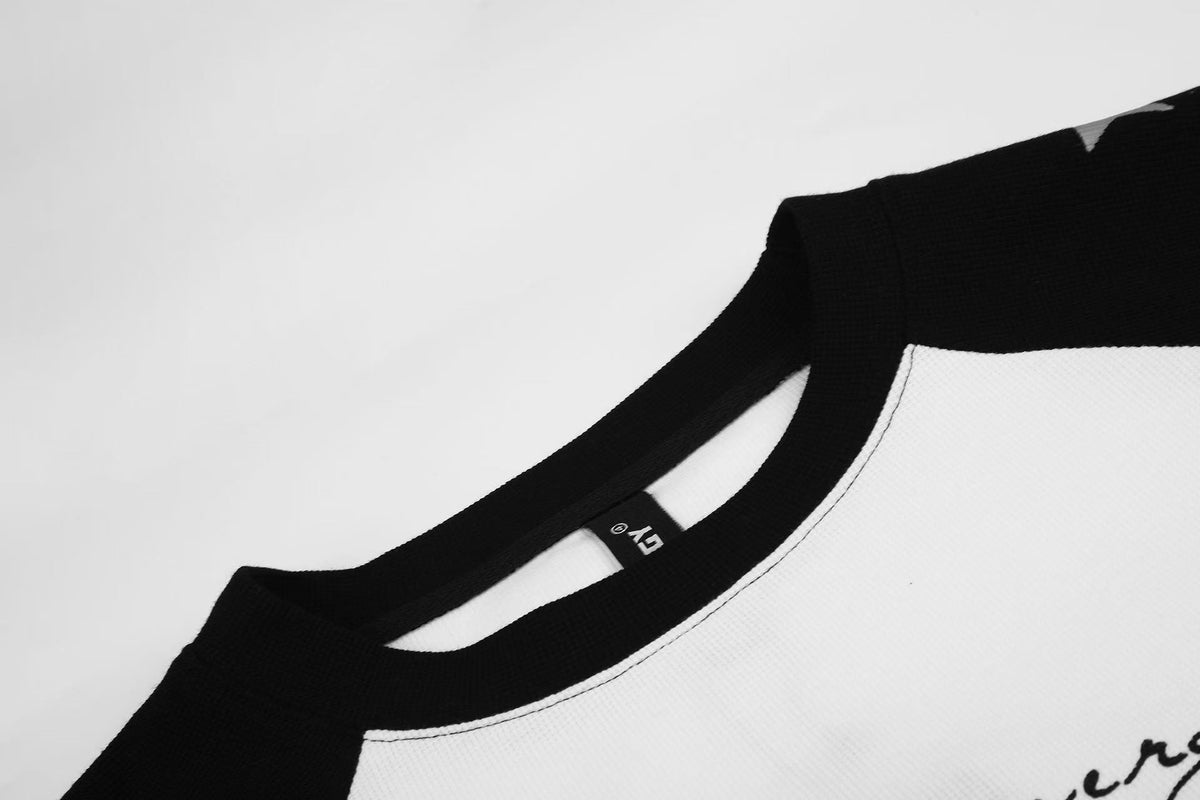 Star Print Cowboy Duel Raglan Long Sleeve - OMYGOODS