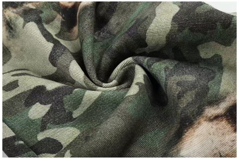 Camo Leopard Gradient Wide-Leg Cargo Pants - OMYGOODS