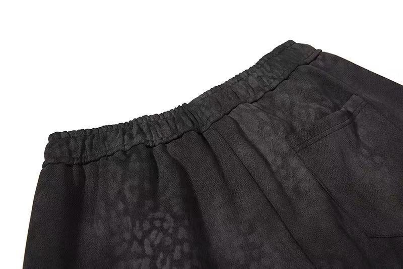 Vintage Letter Star Print Wide-Leg Sweatpants - OMYGOODS