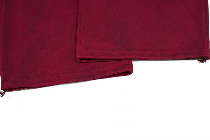 Vintage Crest Emblem Print Baggy Wide-Leg Sweatpants - OMYGOODS
