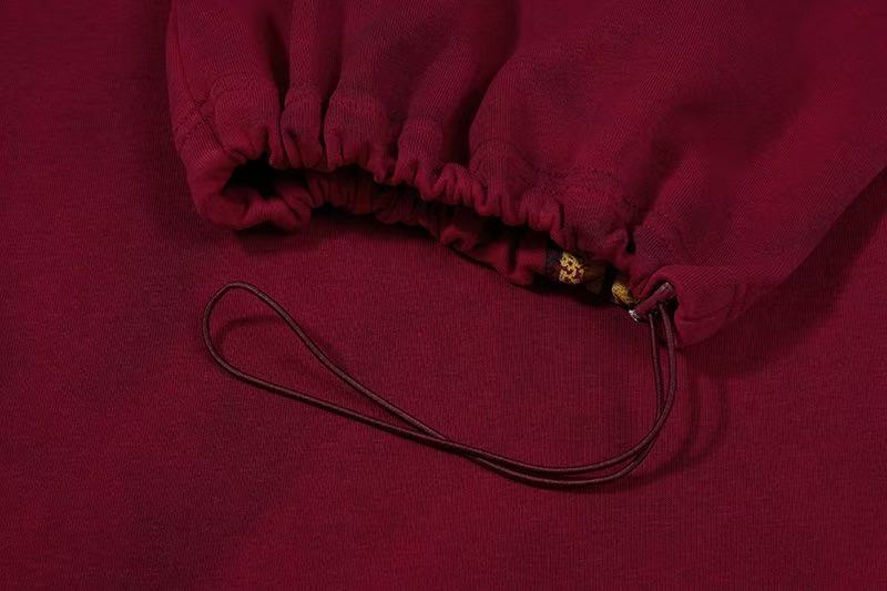 Vintage Crest Emblem Print Baggy Wide-Leg Sweatpants - OMYGOODS