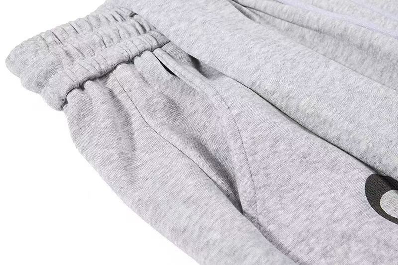 Side Heart & Cursive Text Print Wide-Leg Sweatpants - OMYGOODS