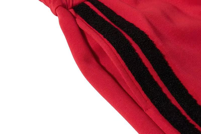 Chenille Star & Side Stripes Wide-Leg Sweatpants - OMYGOODS