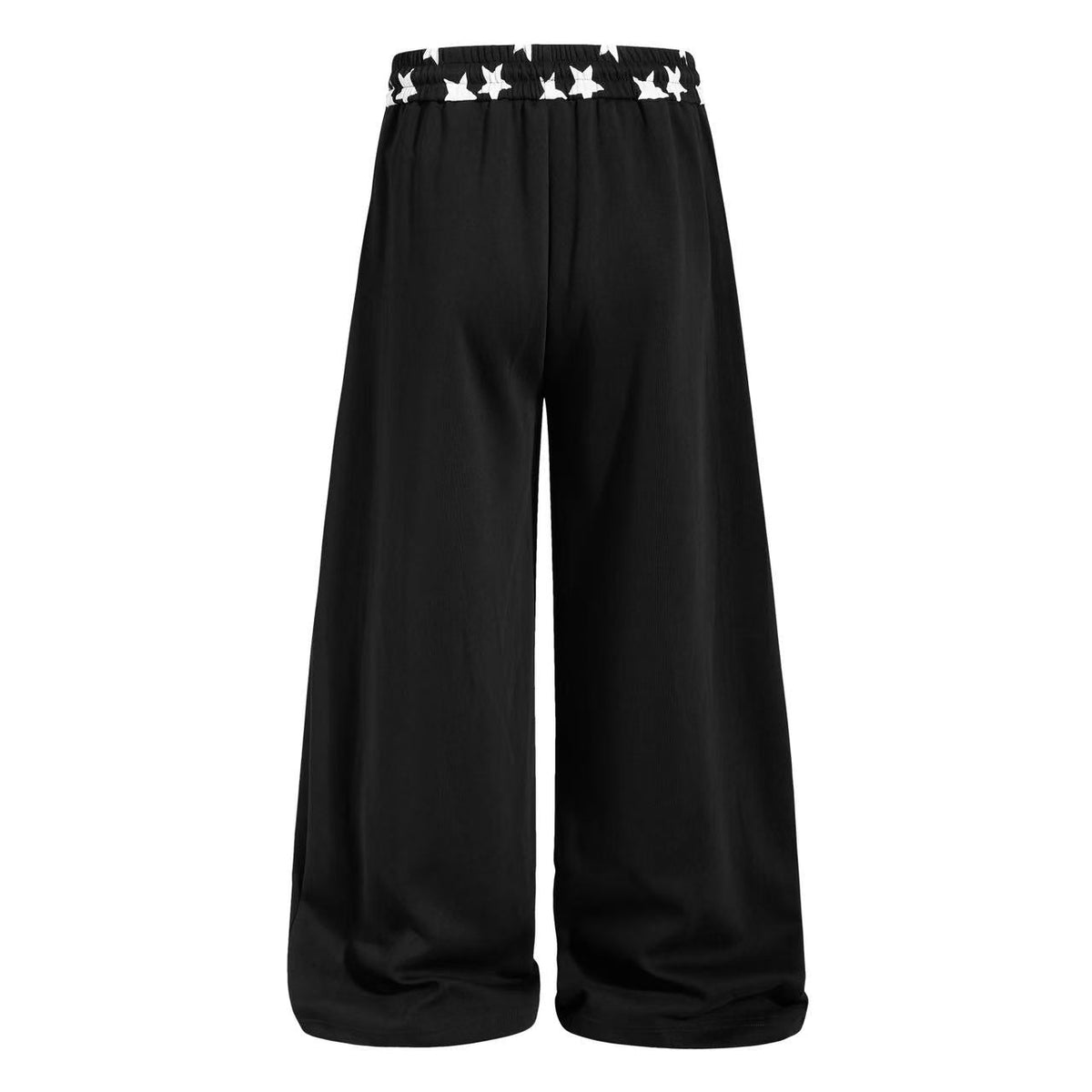Star Print Pockets Wide-Leg Sweatpants - OMYGOODS