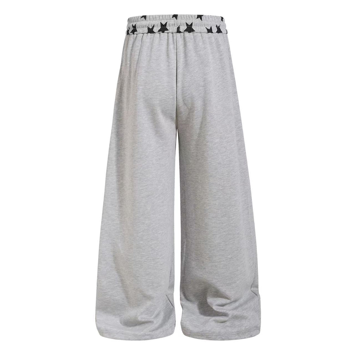 Star Print Pockets Wide-Leg Sweatpants - OMYGOODS