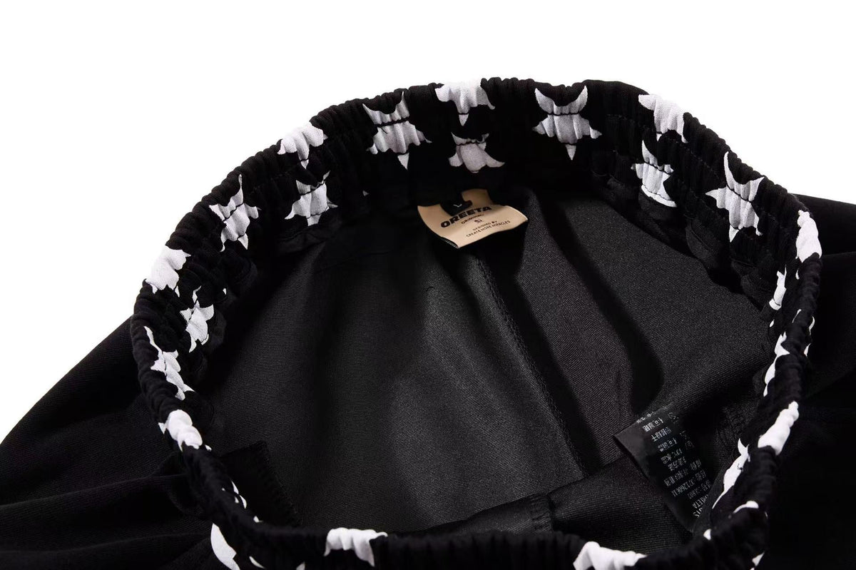 Star Print Pockets Wide-Leg Sweatpants - OMYGOODS