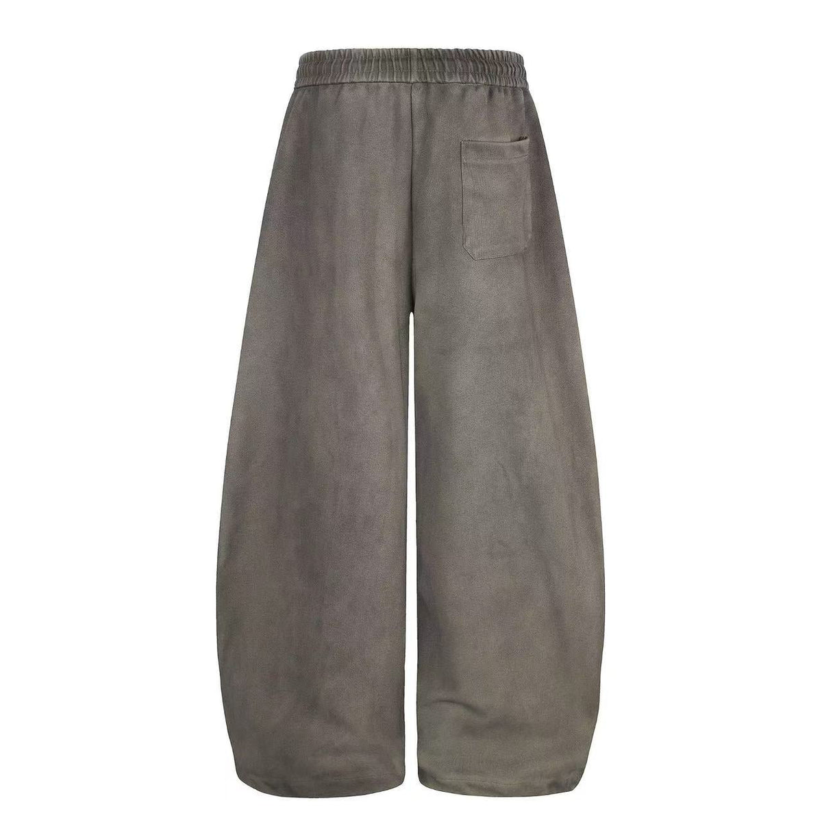 Wash Grunge Brush Letter Print Wide-Leg Sweatpants - OMYGOODS