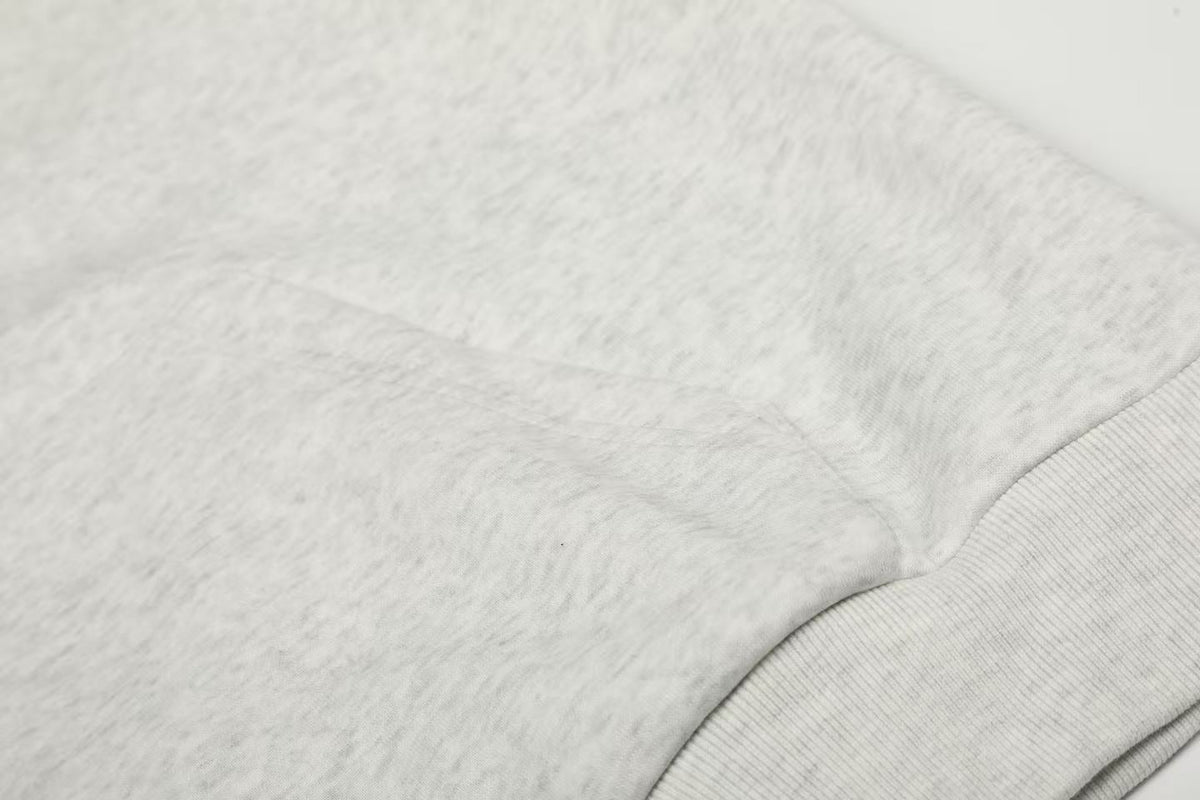 Cross & Fleur-de-lis Patch Full Zip Hoodie - OMYGOODS