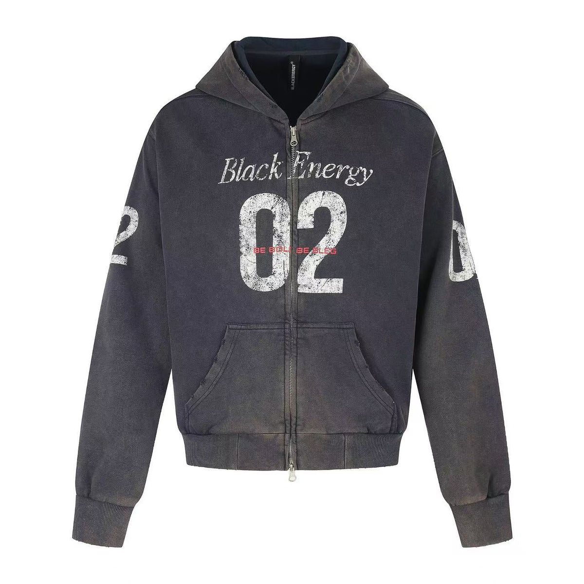 Wash Vintage 02 Graphic Zip Up Hoodie - OMYGOODS