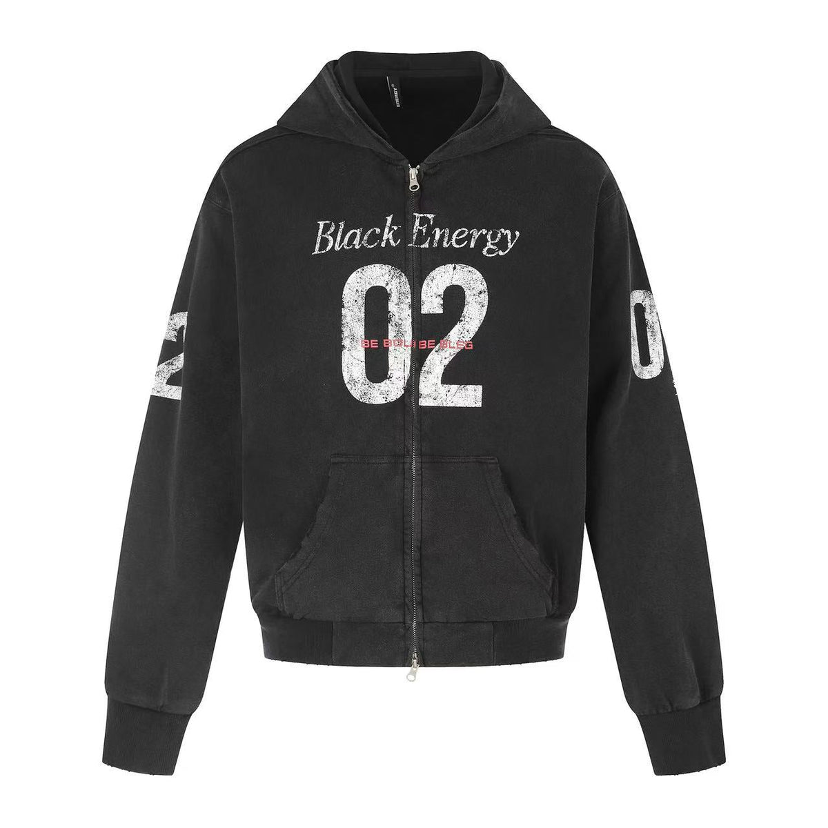 Wash Vintage 02 Graphic Zip Up Hoodie - OMYGOODS