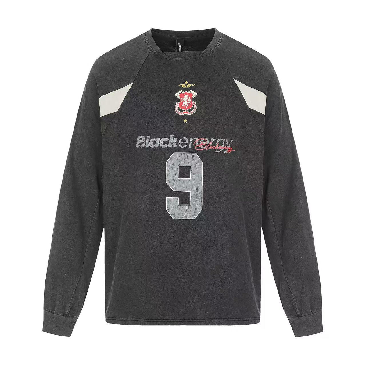 Wash Vintage 9 Graphic Raglan Long Sleeve - OMYGOODS