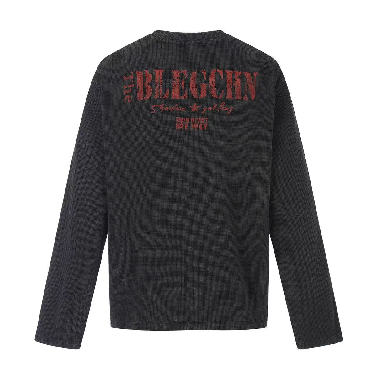 Vintage Flag Tongue Waffle Long Sleeve - OMYGOODS