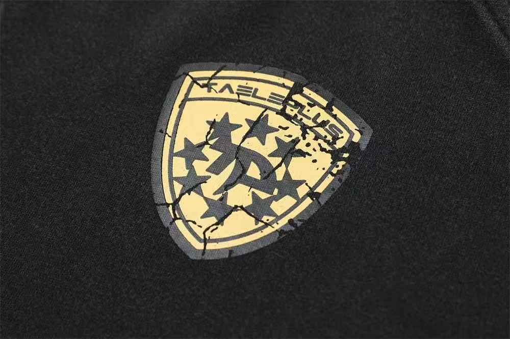 Vintage Graphic Lettering & Patch Details Zip-Up Hoodie