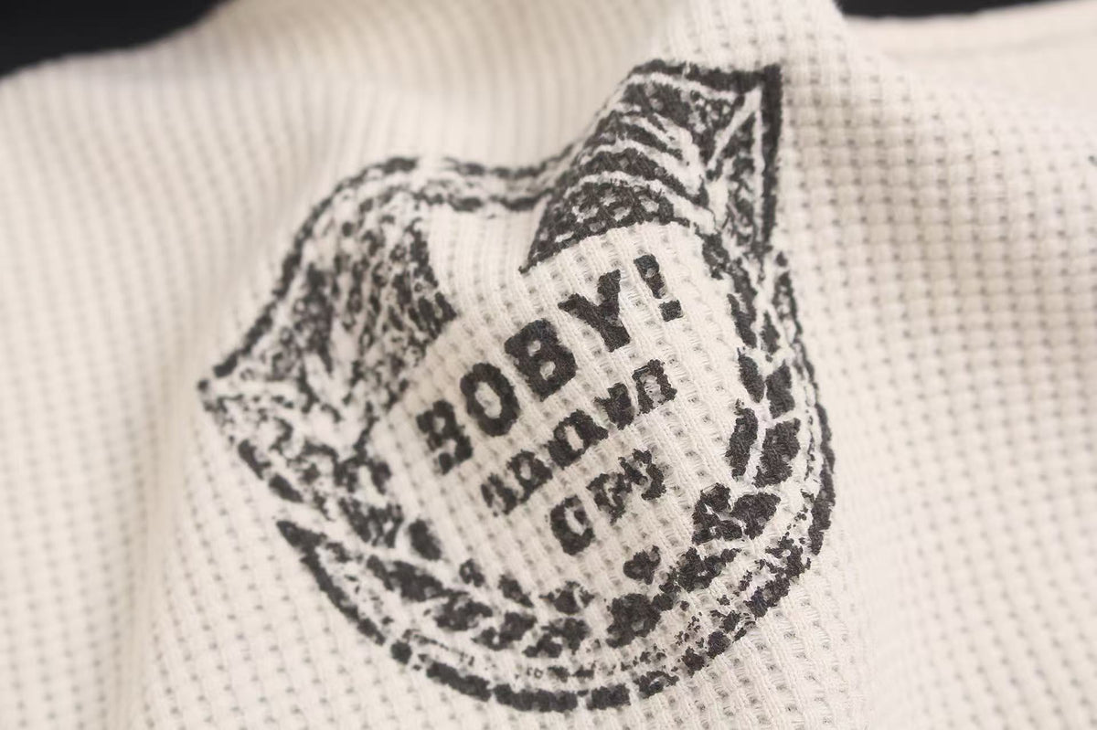Vintage Racing 888 Graphic Waffle Knit Long Sleeve - OMYGOODS