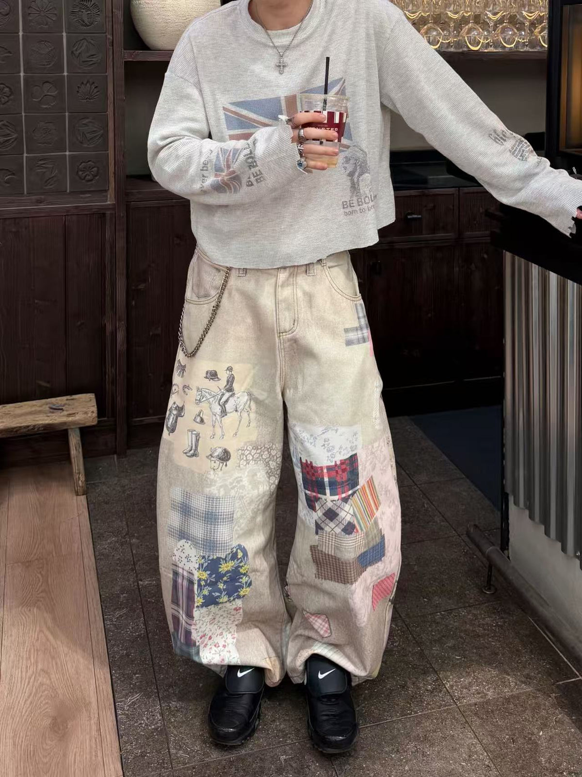 Streetwear Flag-print Long Sleeve - OMYGOODS