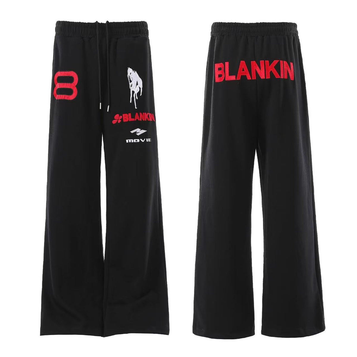 Streetwear Drawstring Waist Multi Graphic Sweatpants - OMYGOODS
