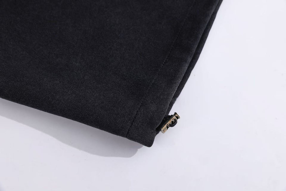 Streetwear Washed Stars and Stripes Print Wide-Leg Sweatpants - OMYGOODS