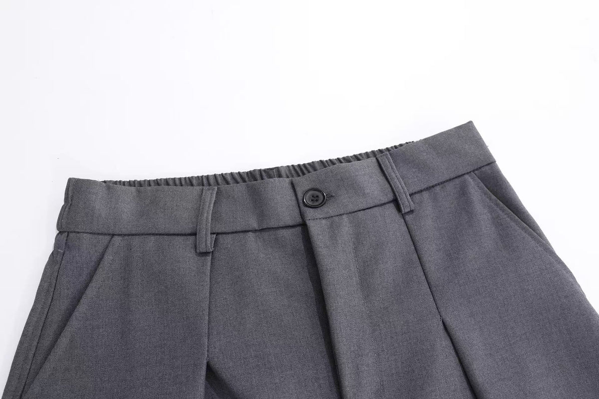 Unisex Pleated Balloon Wide-Leg Baggy Suit Pants - OMYGOODS