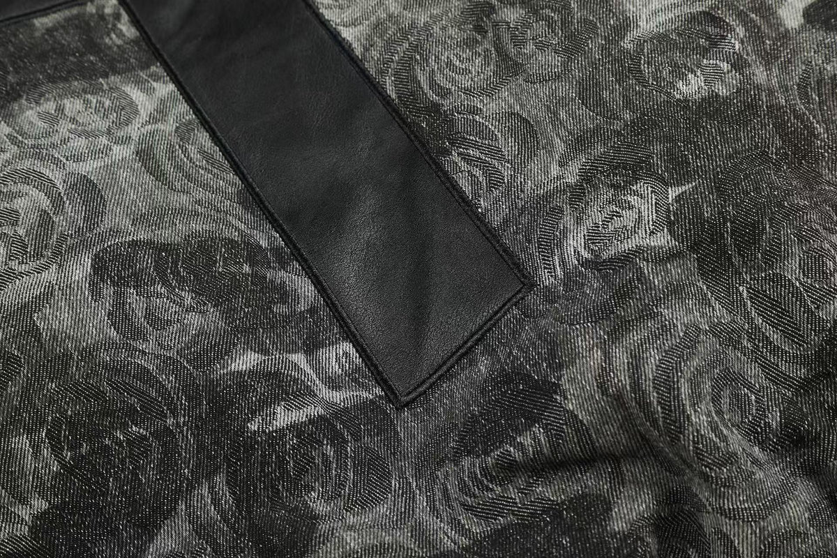 Vintage Rose Camo Faux Fur Hood Bomber Jacket - OMYGOODS