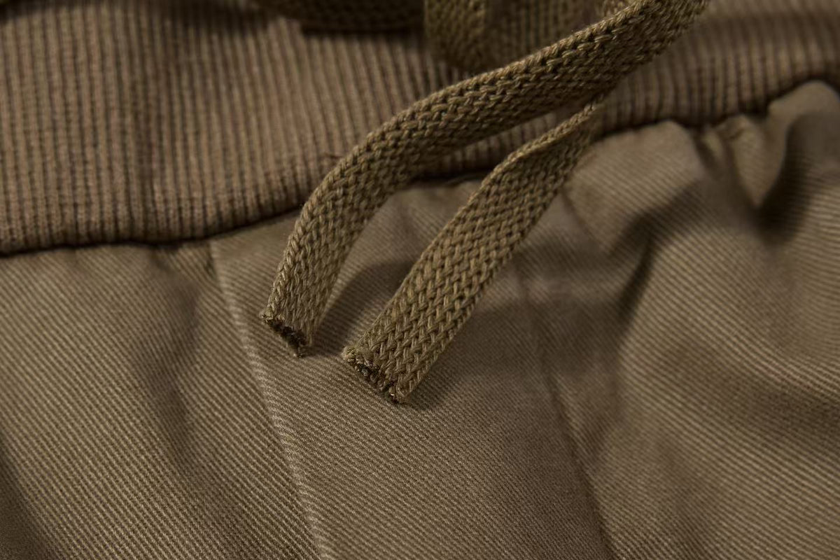 Vintage Baggy Wide Leg Lace-up Pocket Cargo Pants - OMYGOODS