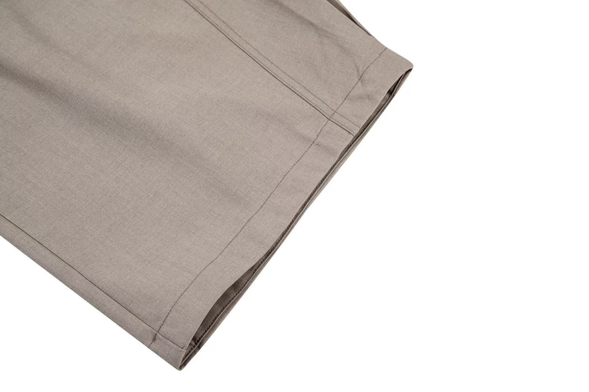 High Waist Pleated Wide-Leg Suit Pants - OMYGOODS