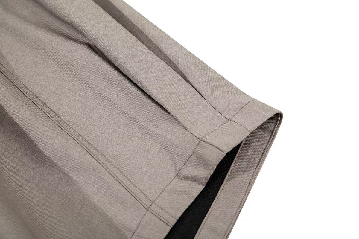 High Waist Pleated Wide-Leg Suit Pants - OMYGOODS