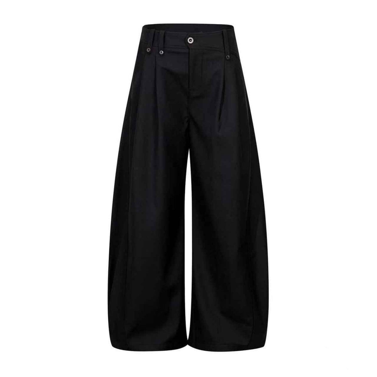 High Waist Pleated Wide-Leg Suit Pants