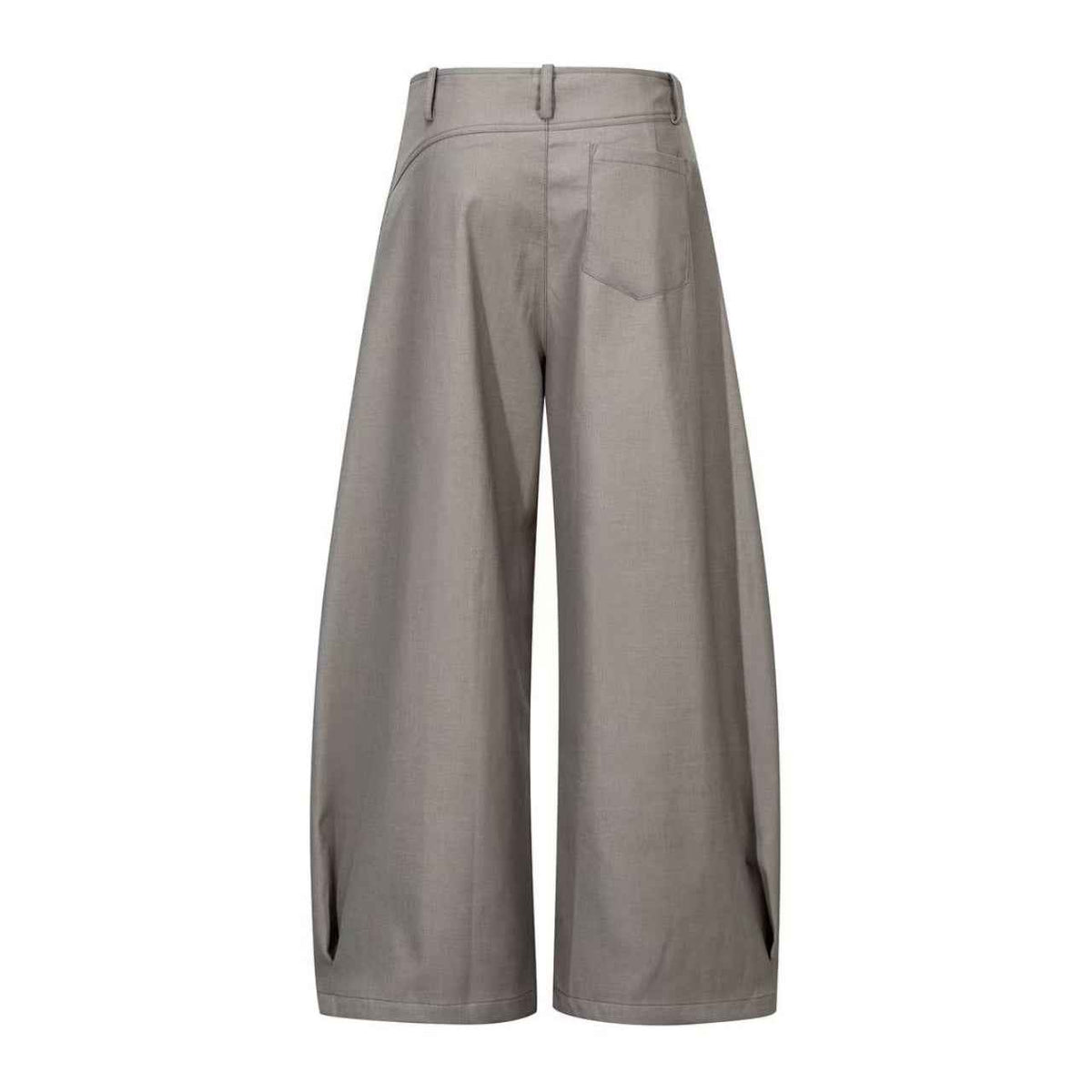 High Waist Pleated Wide-Leg Suit Pants