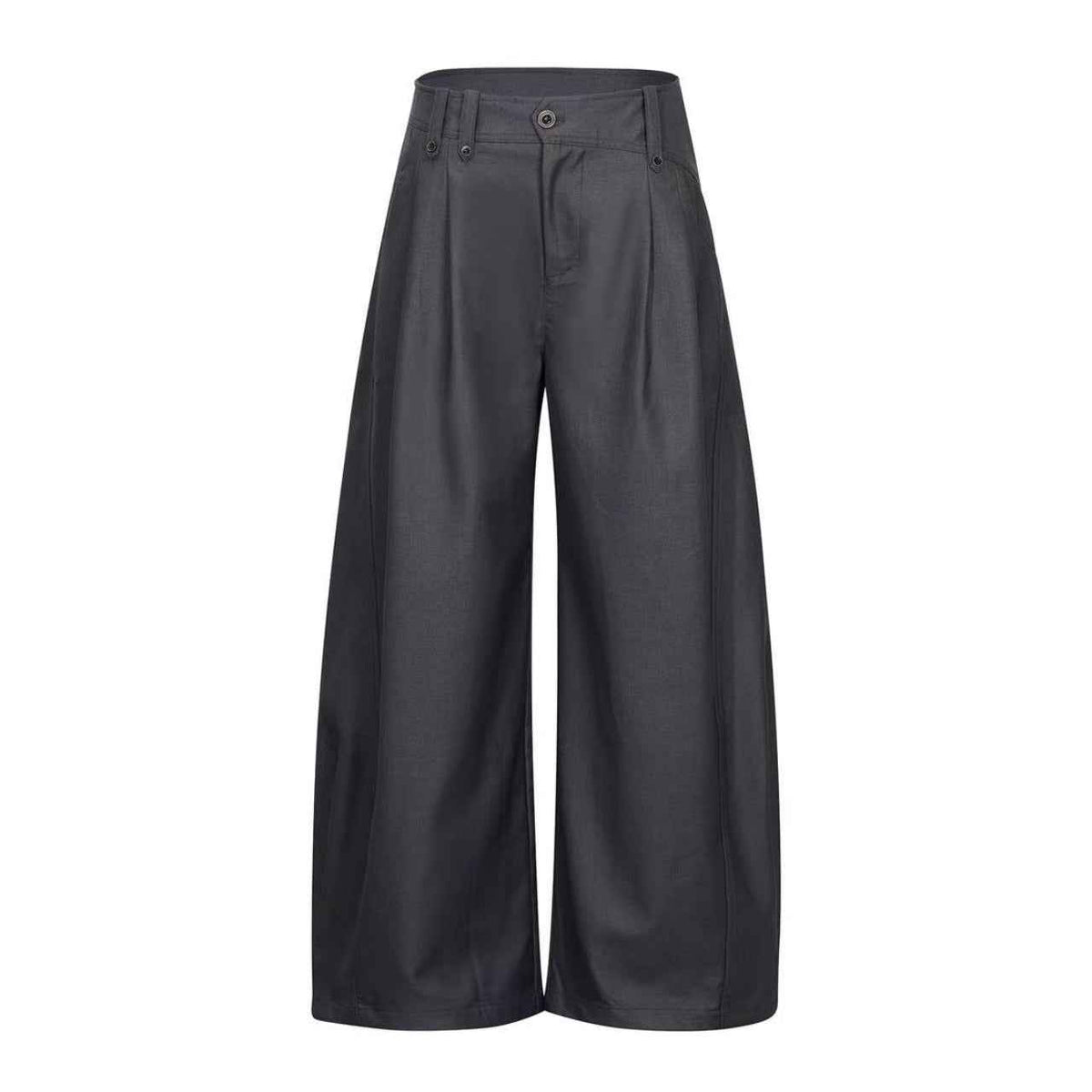 High Waist Pleated Wide-Leg Suit Pants