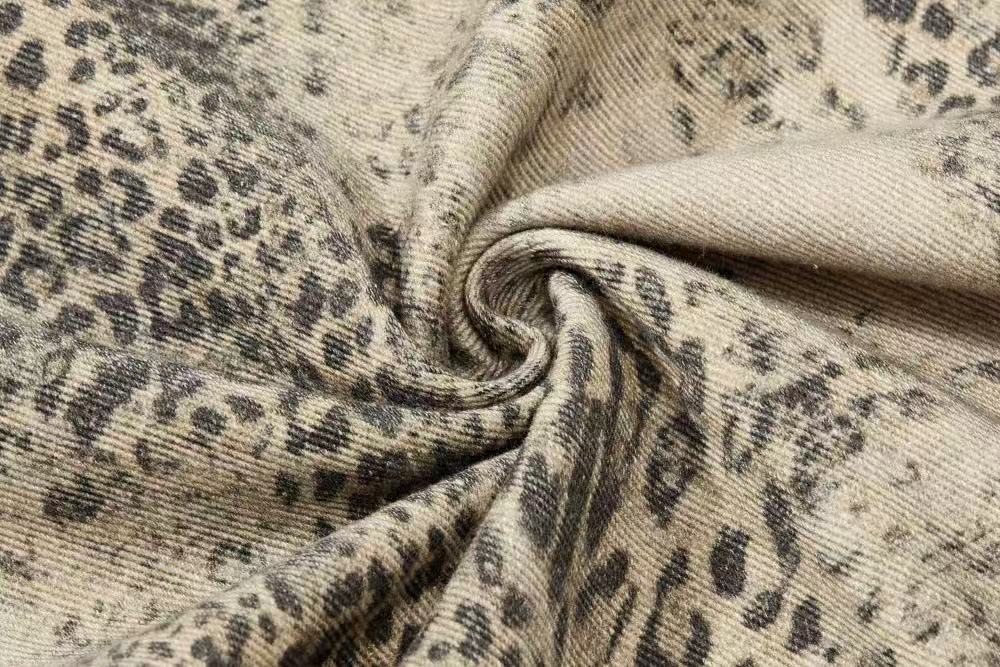 Vintage Leopard Print Baggy Wide Leg Jeans - OMYGOODS