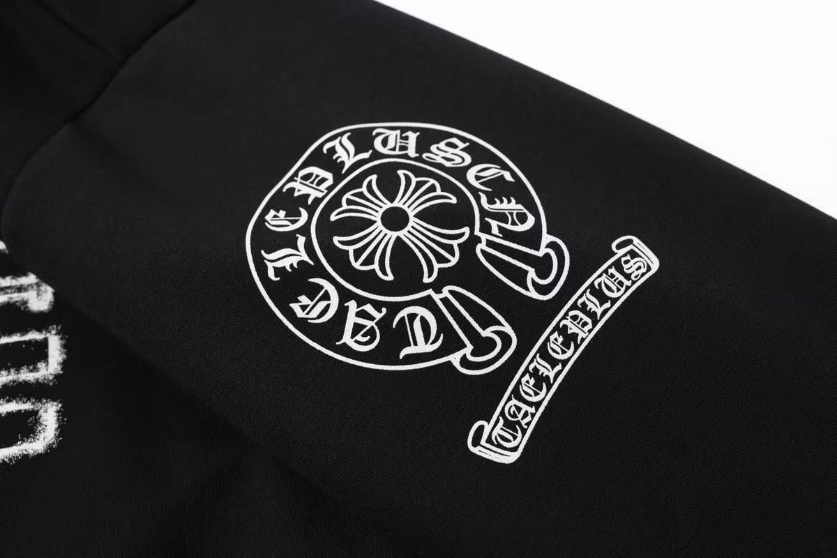 Streetwear Flag Graphic Zip-Up Hoodie - OMYGOODS