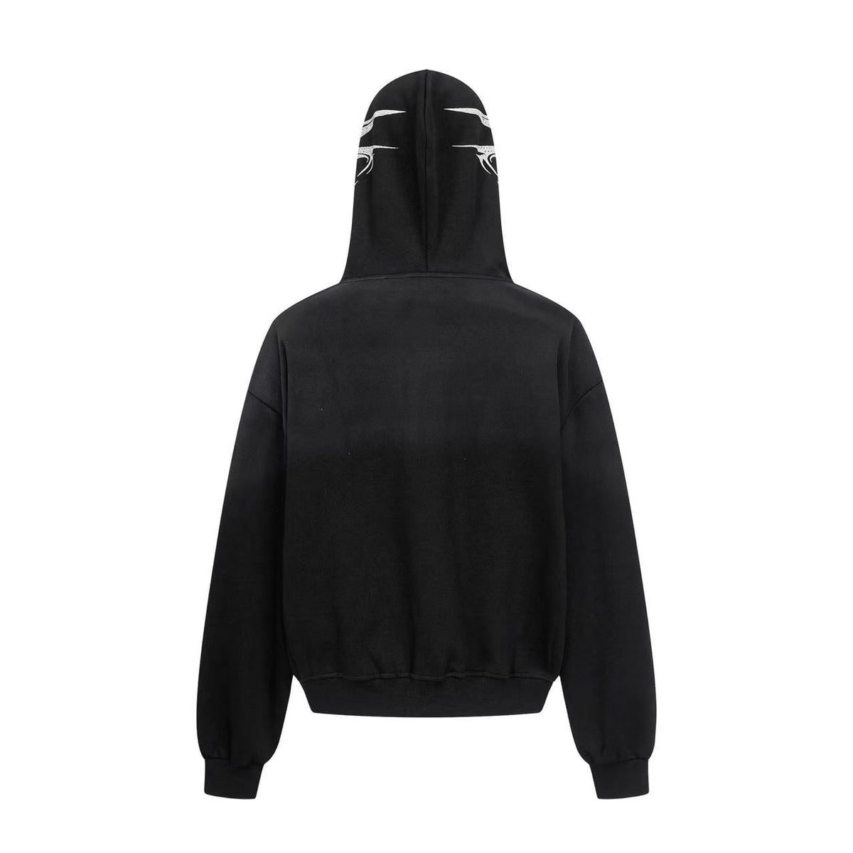 Streetwear Cursive Script Graffiti Full Zip Hoodie - OMYGOODS