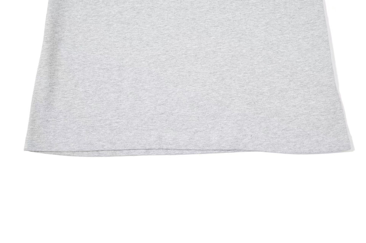 Cropped Mock Neck Cursive Script Print Long Sleeve - OMYGOODS