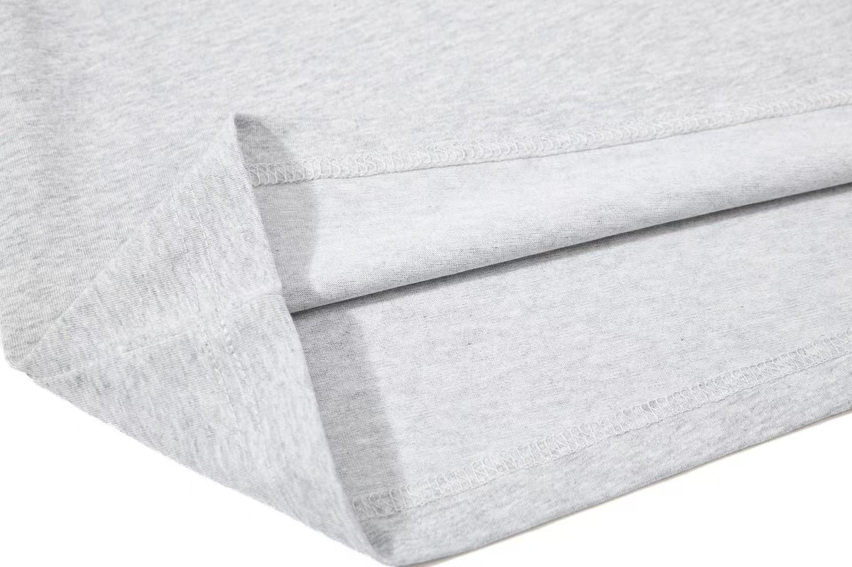 Cropped Mock Neck Cursive Script Print Long Sleeve - OMYGOODS