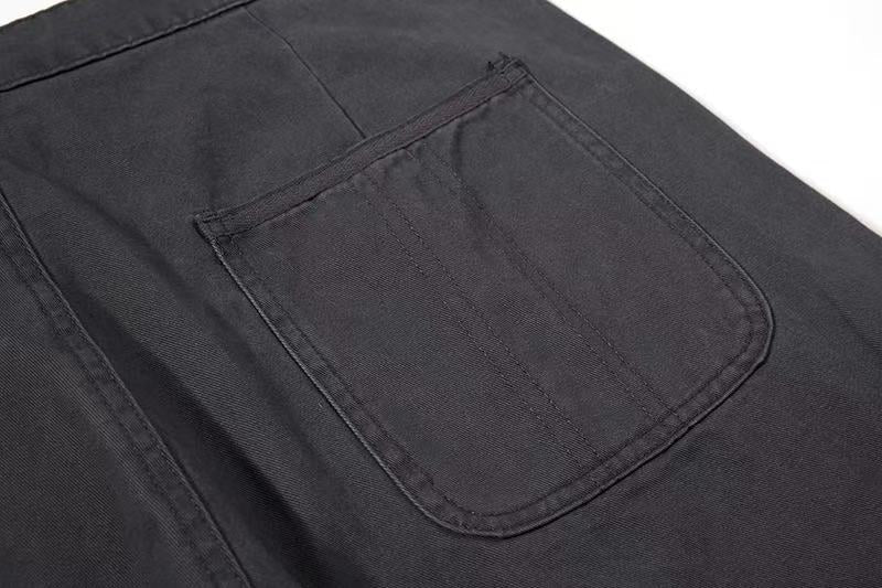 Vintage Washed Wide Leg Cargo Pants - OMYGOODS
